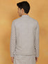 Vastramay Men's Gray Cotton Nehru Jacket